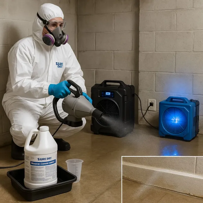 Sanitization and Odor Removal process in Highland, CA
