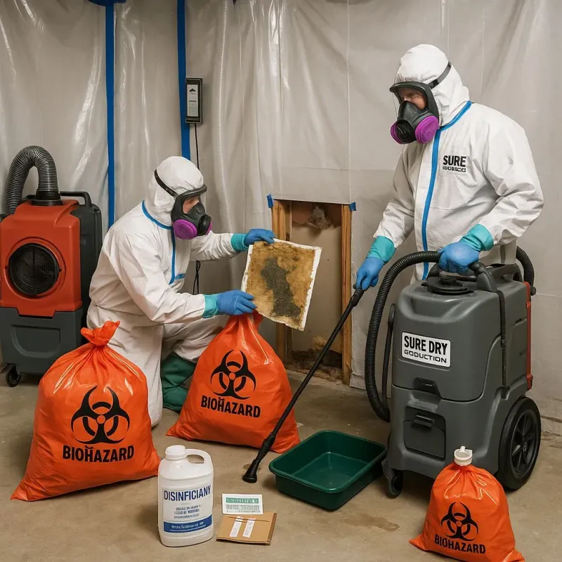 Contaminated Water Handling Protocols process in Highland, CA
